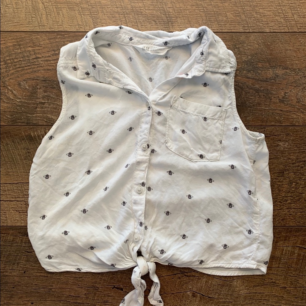 H&M shirt with tie in front